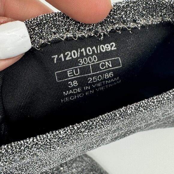 Zara Sliver Sock Style Ankle Booties Women's Size 7.5 - Picture 10 of 10